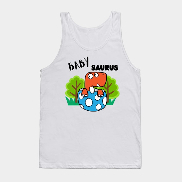 Babysaurus - a family of dinosaurs Tank Top by Pet Station